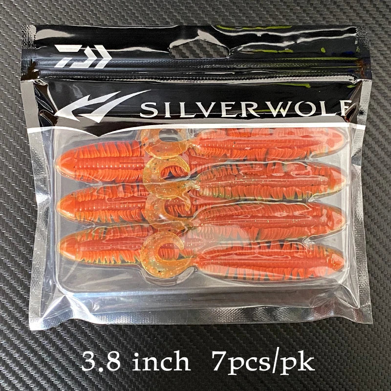 Mồi Giả Mềm KJ Curly 3.8 - Lure Câu Cá Biển 10cm