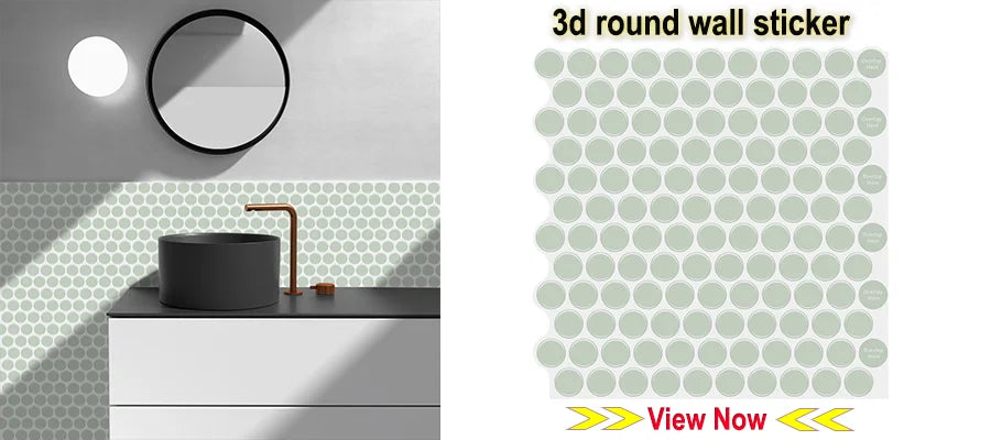 Gạch Dán Tường 3D Xám Nhạt - Vividtiles DIY Nhà Bếp