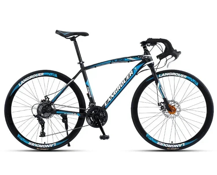 27/30 speed Bending Road Bike 700C Variable Speed ​​Adult Male Female Student Dual Disc Brake Bike Racing mountainbike