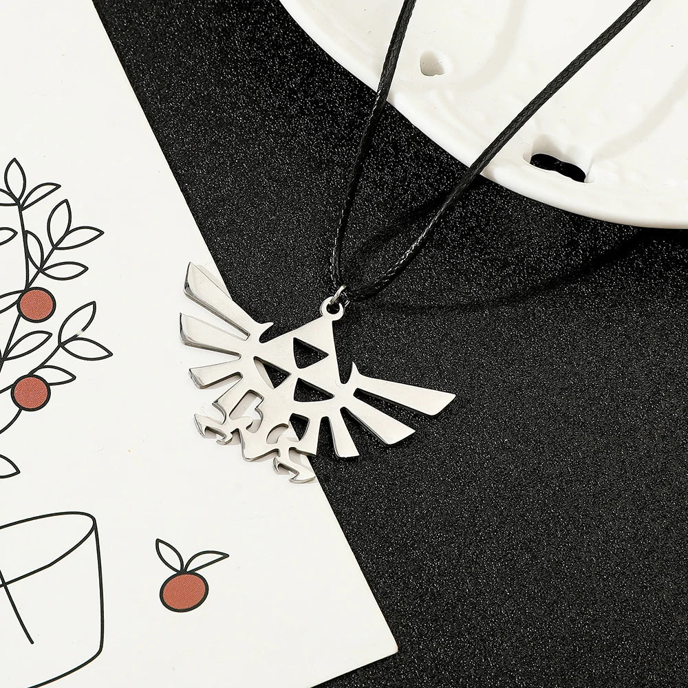The Legend of Zelda Necklace classic fashion game pendant accessories rope chain stainless steel cool pendant Necklace
