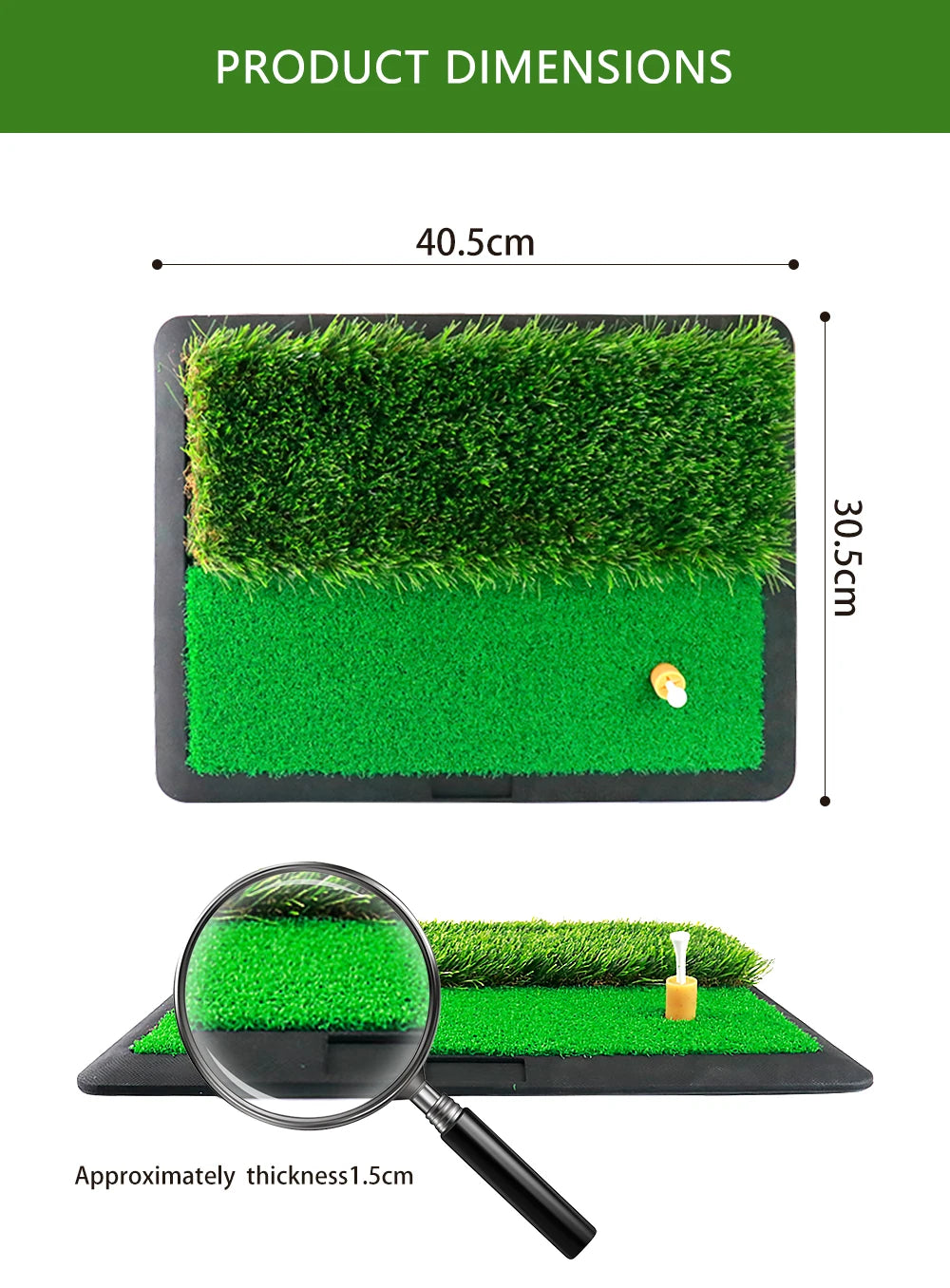 Thảm Tập Golf Mini Trả Bóng, Thảm Cỏ Nhân Tạo Di Động