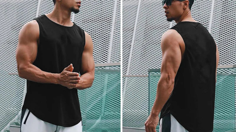 Men's Gym Mesh Tank Top Quick Dry Bodybuilding Cool