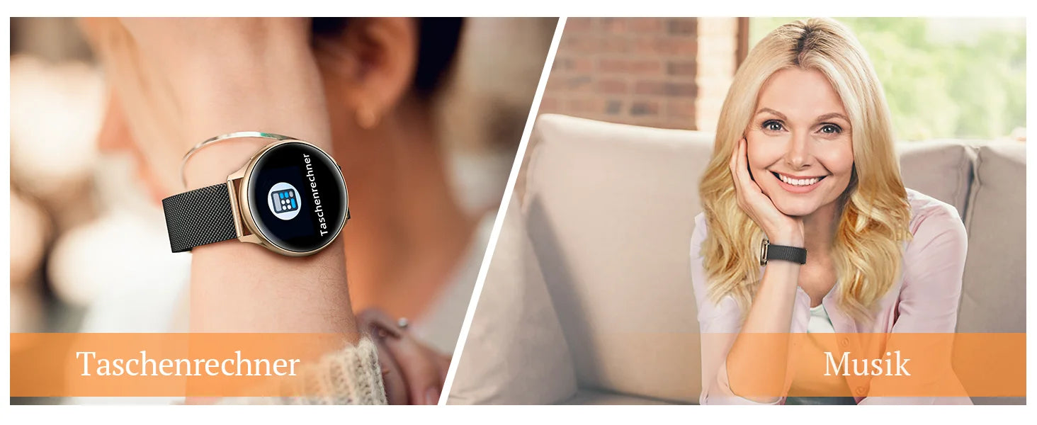 Black Gold Women's Smartwatch - Comprehensive Health