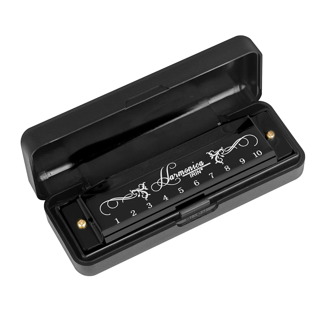 IRIN Harmonica New 10 Hole 20 Tone Harmonica Multicolor C Key Professional Gift with Box for Beginners and Childrens Puzzle Toys