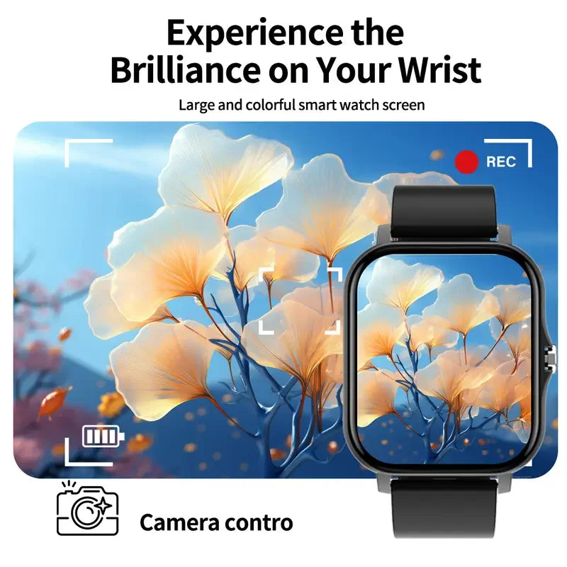 Đồng Hồ Thông Minh KESHUYOU 2025 Màn Hình 2.01 Inch HD