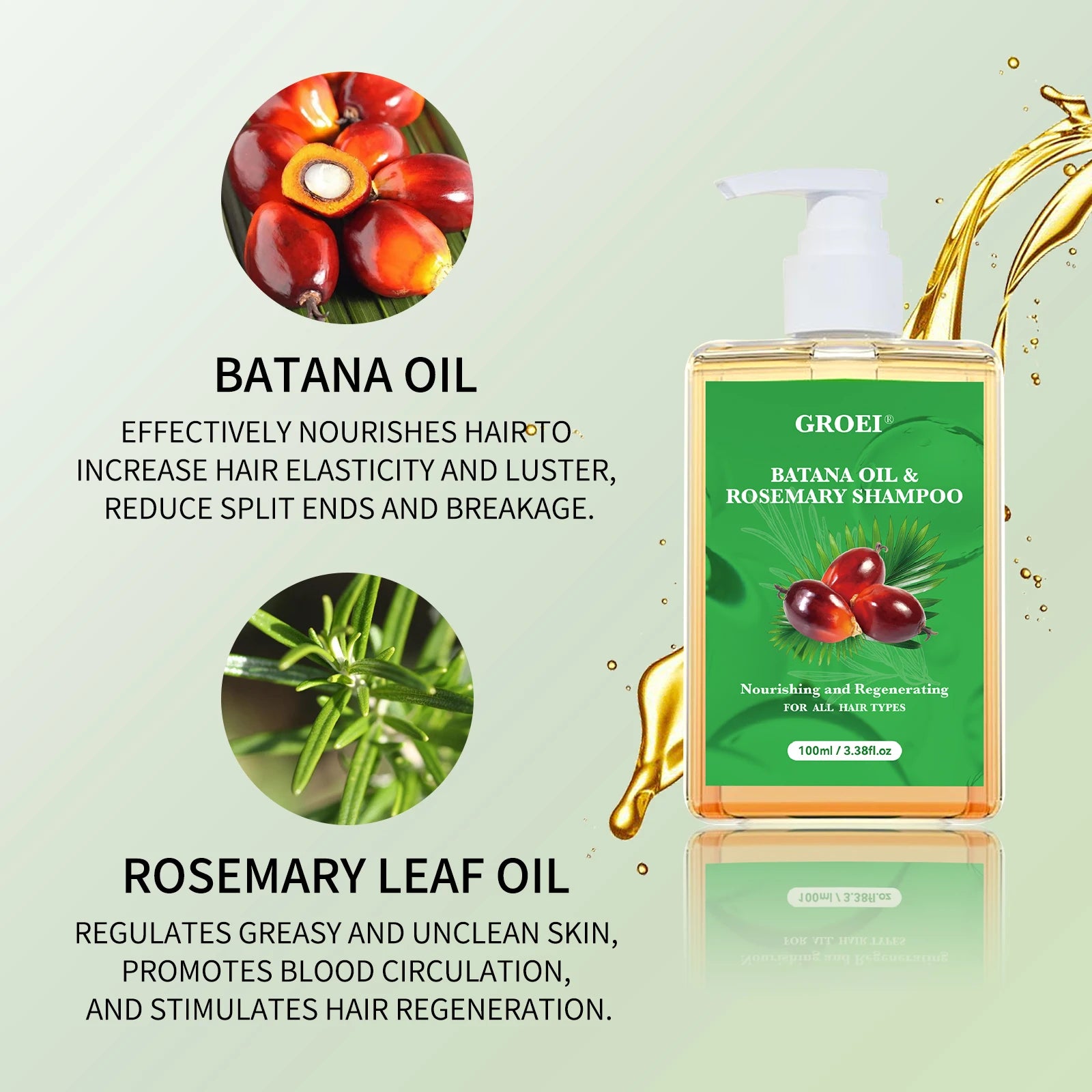 Dầu Gội Batana 100ML Phục Hồi & Dưỡng Tóc Tự Nhiên