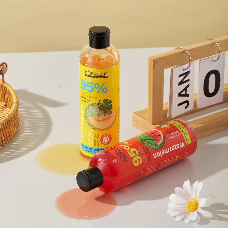 300ml Organic Fruit Infusion Shower Gel Body Lotion Skin Beautifying Wash Bath Brightening Delicate Smooth Care Cream