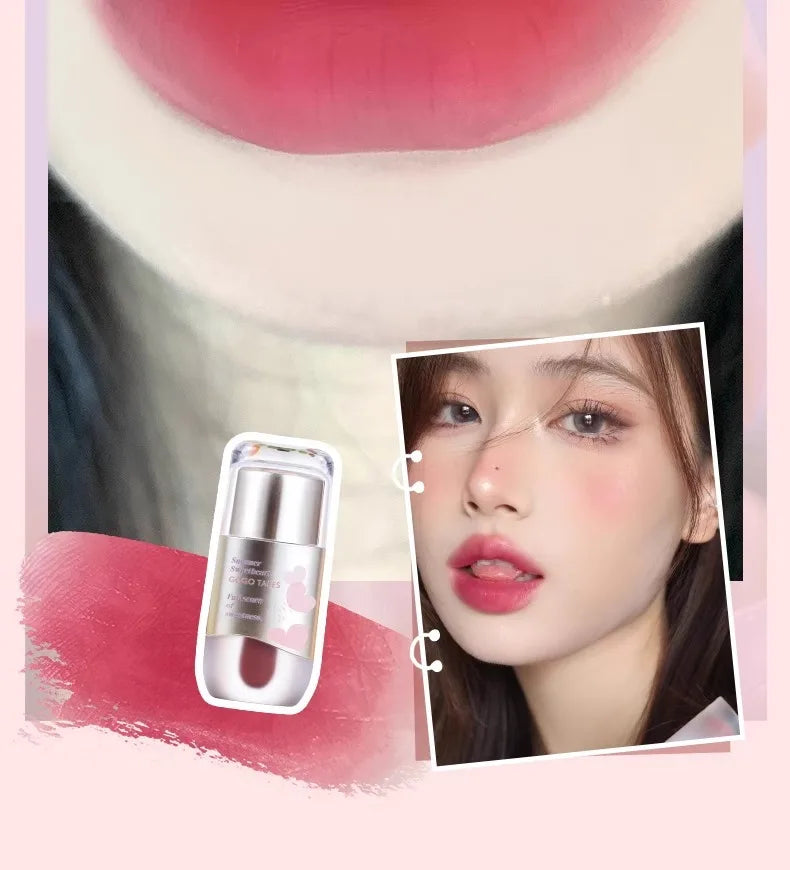 New GoGoTales Chubby Ding Water Mist Non-sticky Lip Gloss Matte Lip Glaze Watery Velvet Cheap Korean Lipsticks Cosmetics Makeups