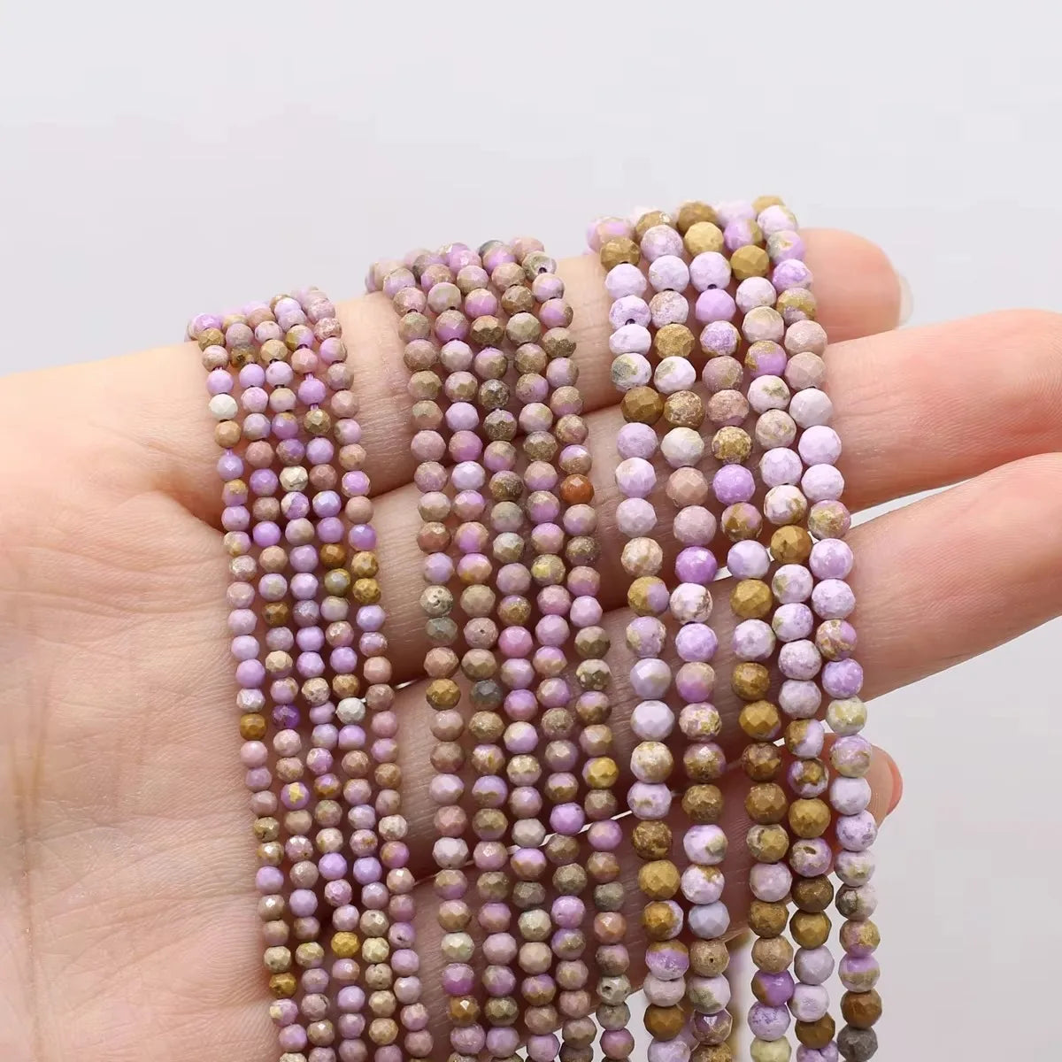 2/3/4mm multi-colored natural stone beads for jewelry