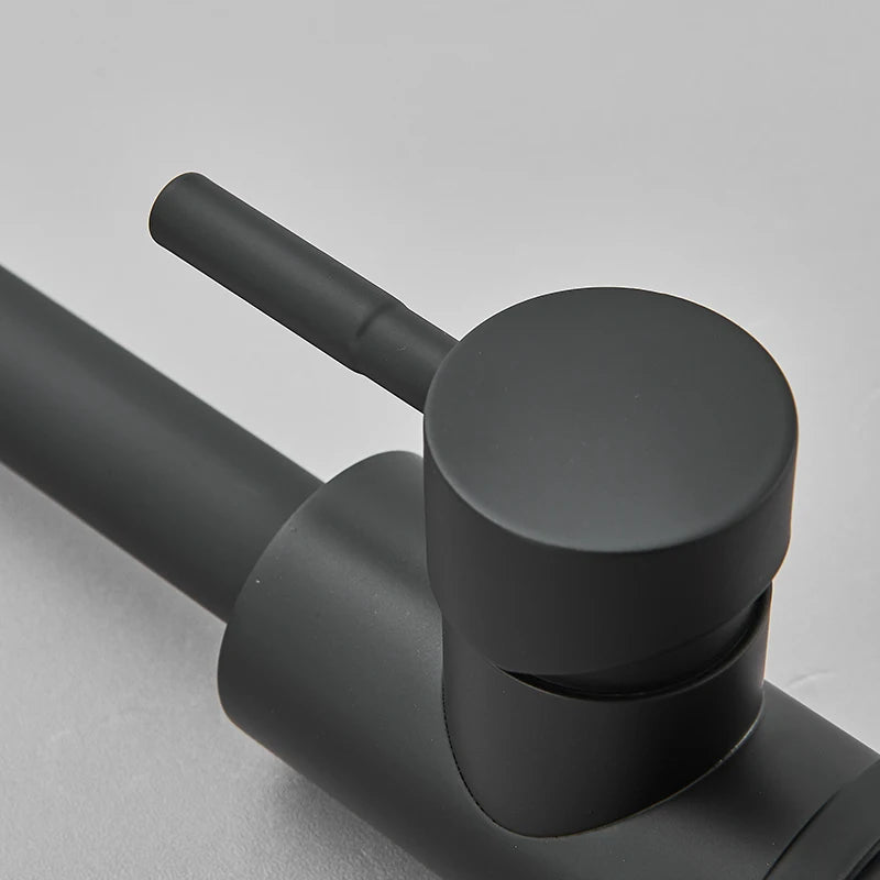 Vòi Rửa Bếp Xoay 360° Lạnh Nóng Sơn Mờ Cao Cấp