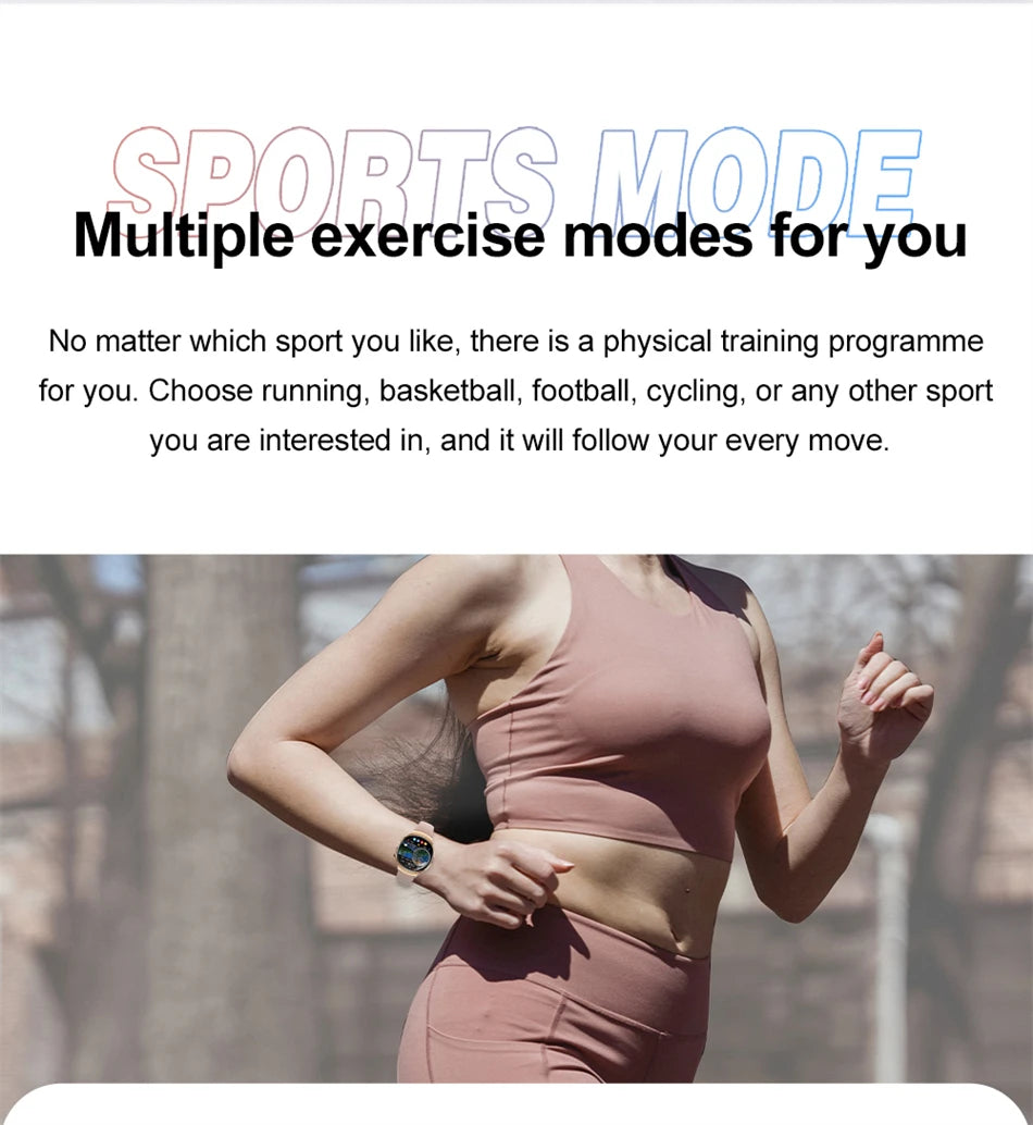 Đồng Hồ Thông Minh Nữ 2024 Chống Nước IP68 Fitness