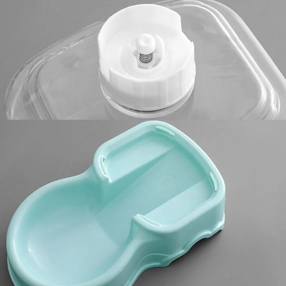 3.8L Automatic Pet Feeder Large Cat Dog Food Dispenser Water Fountain Drink Bowl - Daisan Mart