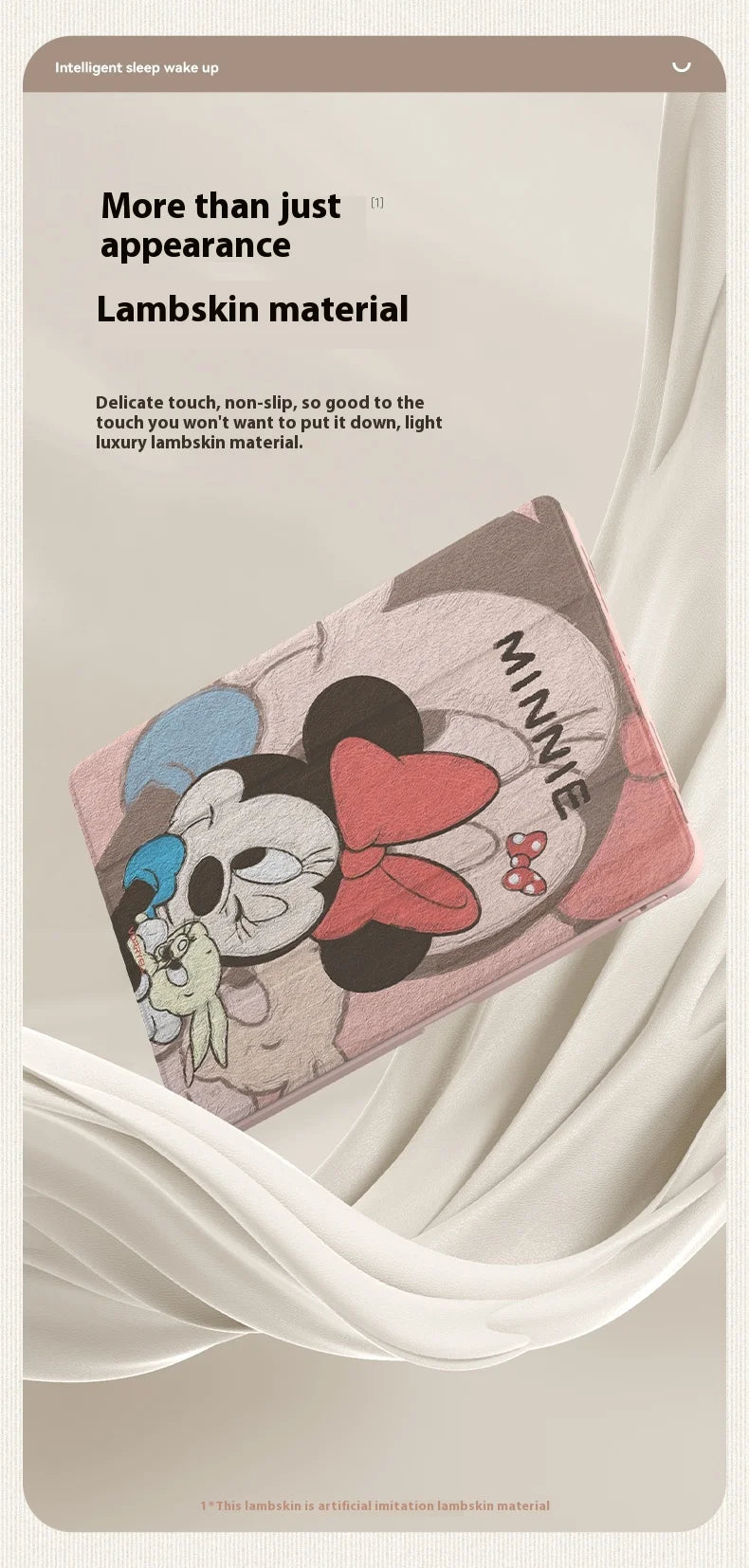 Ốp iPad Mickey Minnie Có Giá Để Bút, Bảo Vệ Toàn Diện - Daisan Mart