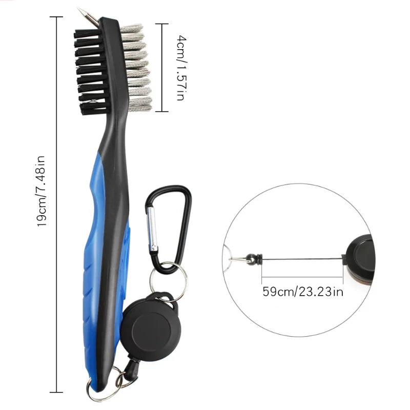 Double-Sided Golf Groove Cleaning Brush - Care Tool
