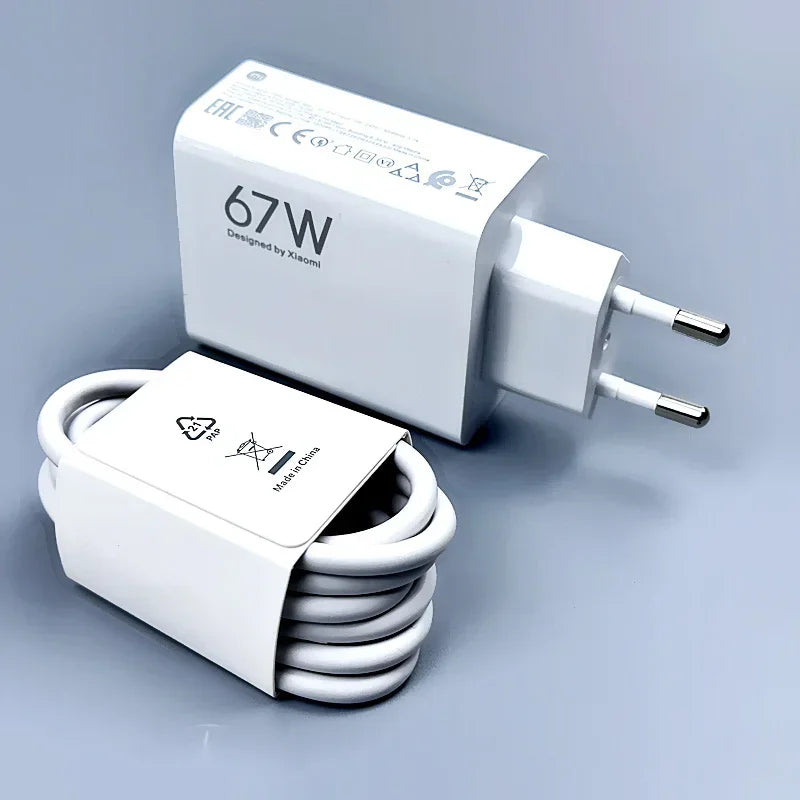 67W charger Xiaomi EU Redmi Note 11 pro Fast charge 1M 1.5M 2M 6A Type C cable 65W 55W 33W For Redmi note 11 9 10 pro mi 11 Pro