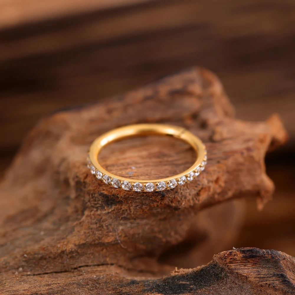 High Quality Titanium Jewelry Set - Earrings &amp; Nose Ring