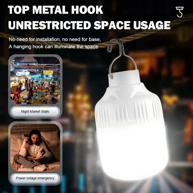 Đèn LED Sạc USB Dã Ngoại Siêu Sáng Tiện Dụng 50W