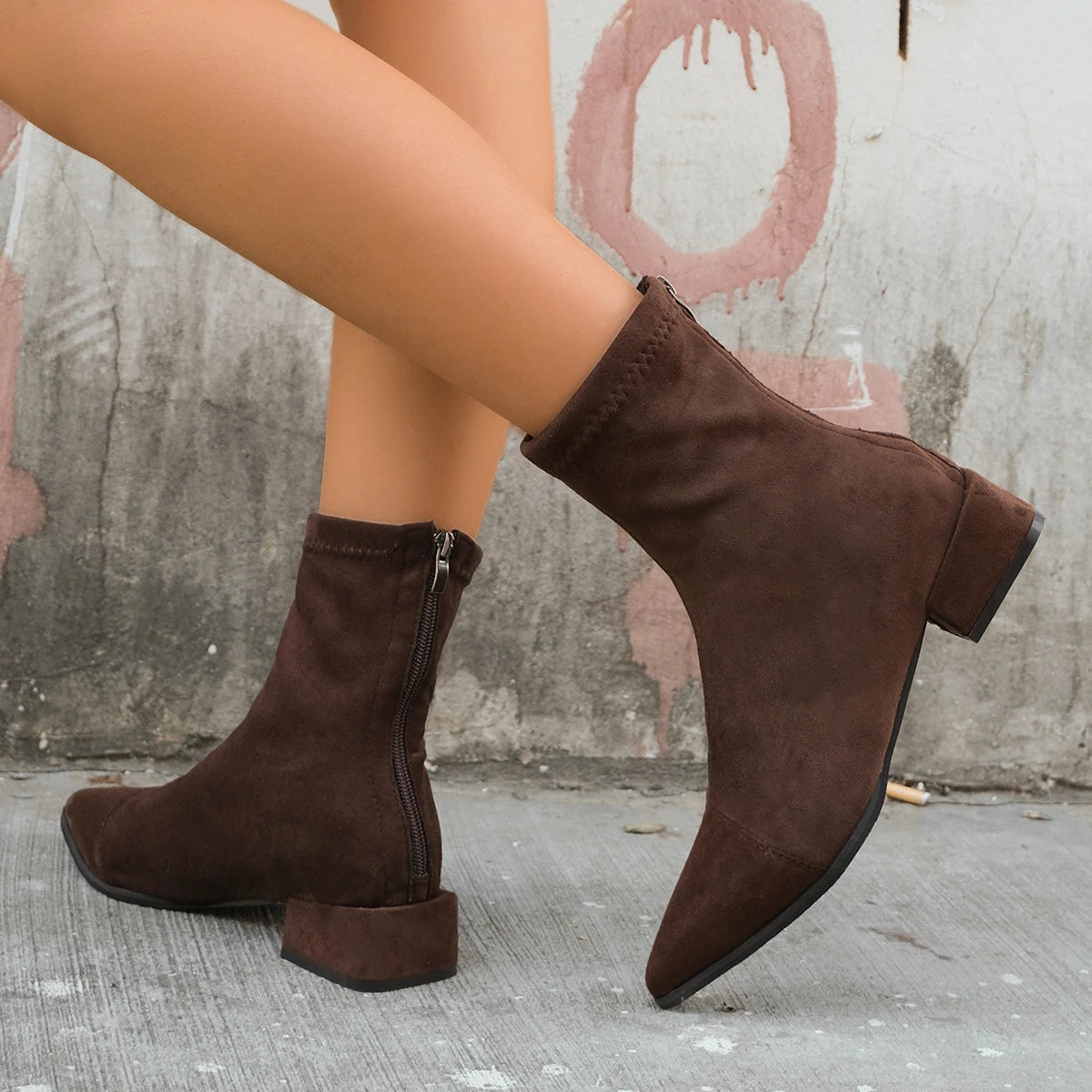 Women's High-Quality Short-Cut Wedge Shoes, Autumn, Large Size