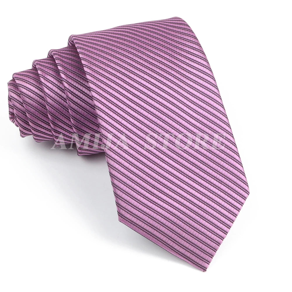 Cà vạt nam cao cấp chấm bi xám 6.5cm thời trang