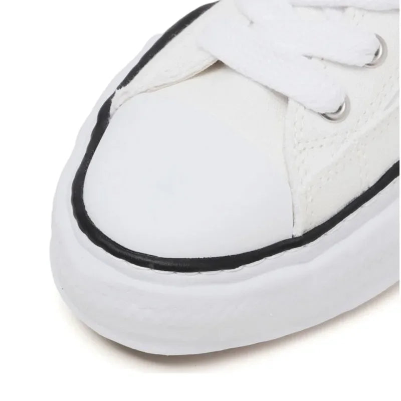 Classic I.TxMMY Dissolved Vulcanized Sole Canvas Shoes Mihara Lace up Retro Casual Sports Shoes Yasuhiro Unisex Couple Sneakers