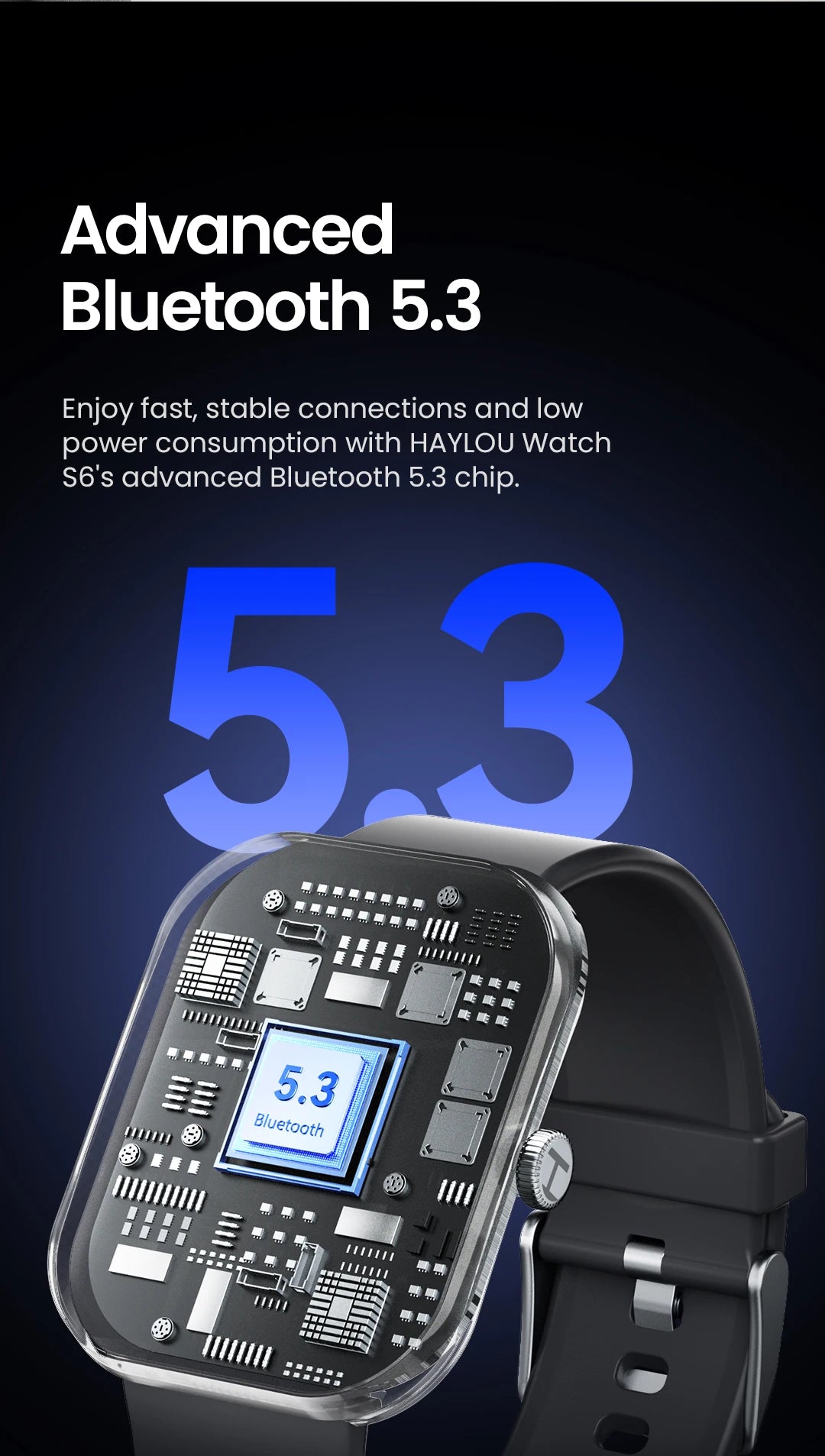 ### Đồng Hồ Thông Minh HAYLOU S6 - Gọi, Chống Nước, Thể Thao