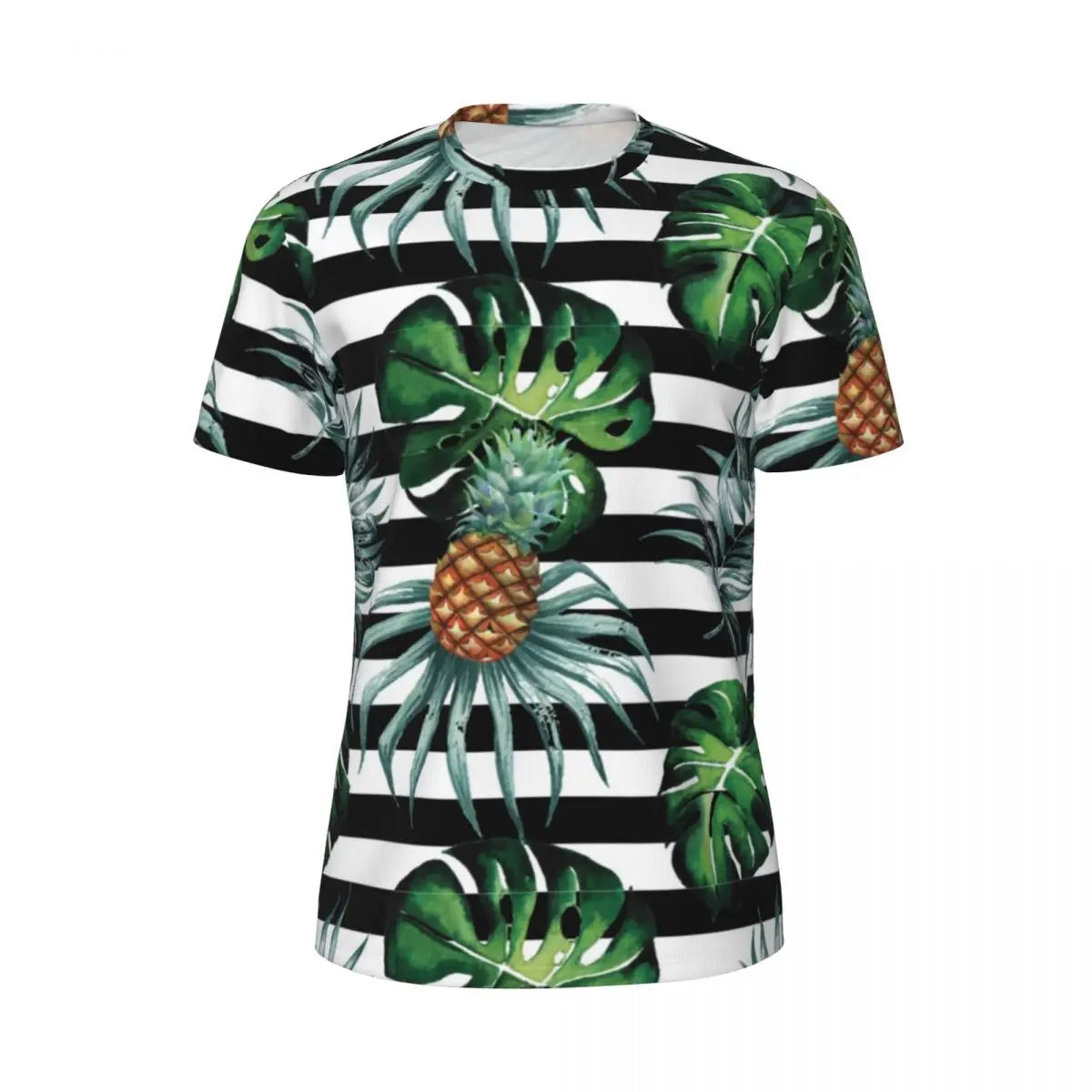 Áo Thun Nam Họa Tiết Lá Nhiệt Đới Màu Sắc Cá Tính