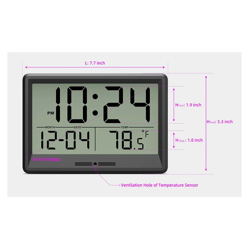 Đồng Hồ KYCOR - Treo Tường Số Hóa Chạy Pin