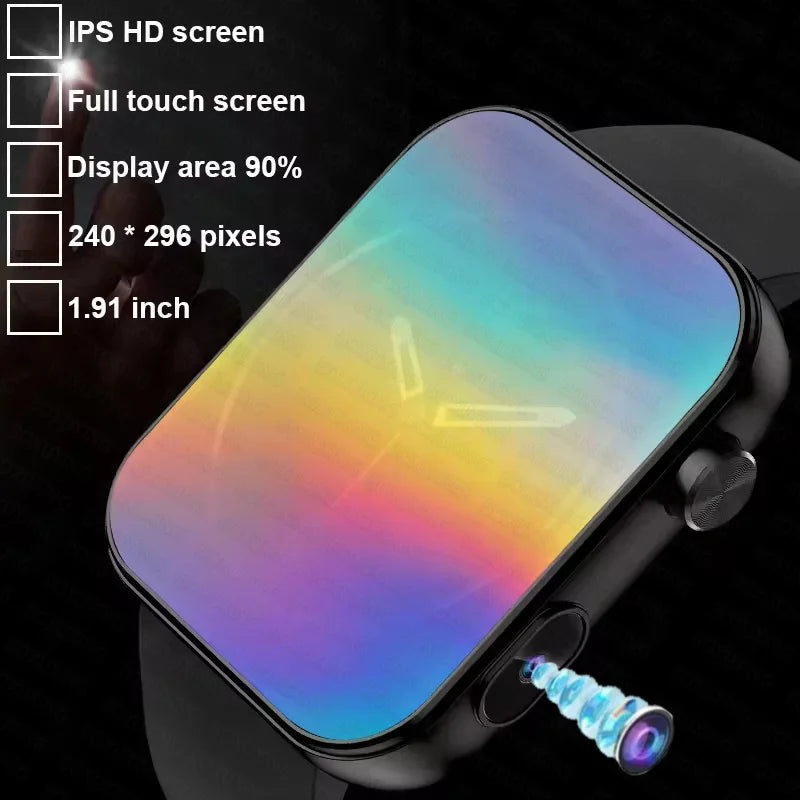 Smartwatch 2025 Photography, BT Calling, Multi-Sport