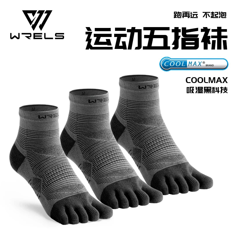 Tất Thể Thao WRELS 5 Ngón Coolmax Co Giãn Thoáng Khí - Daisan Mart