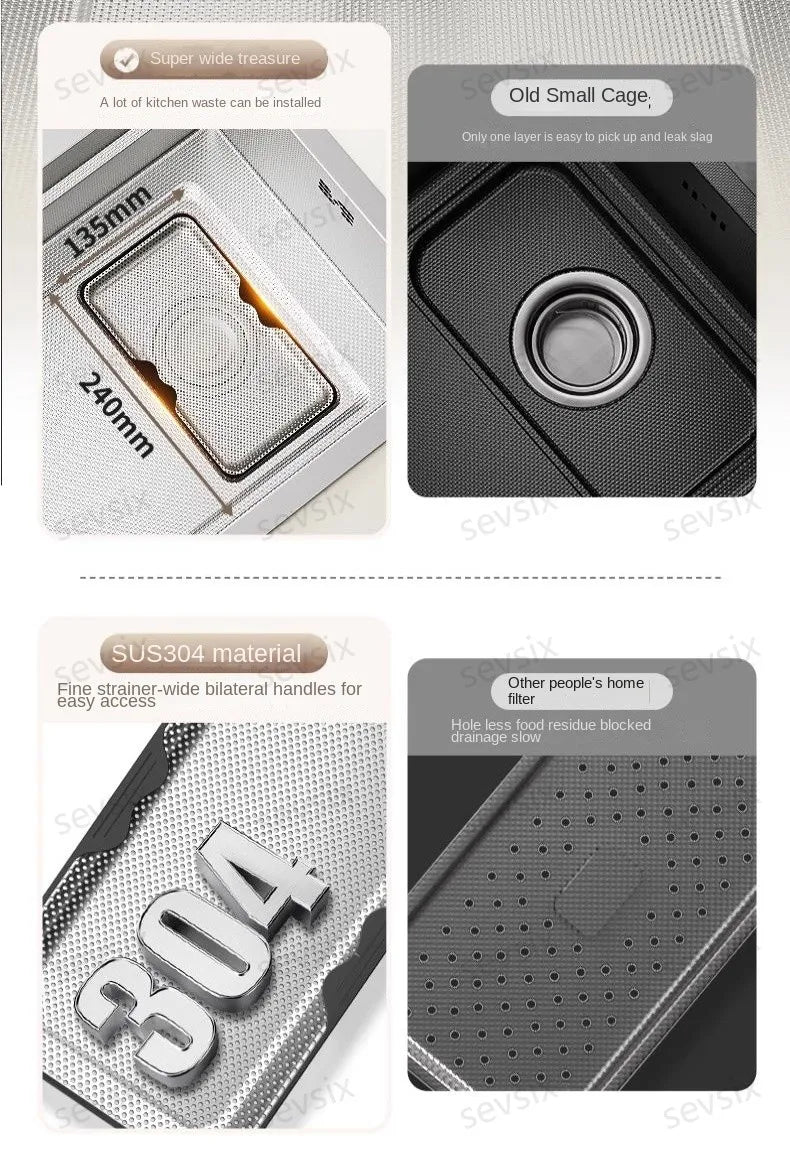 Chậu rửa bếp thông minh hiện đại chống xước bạc