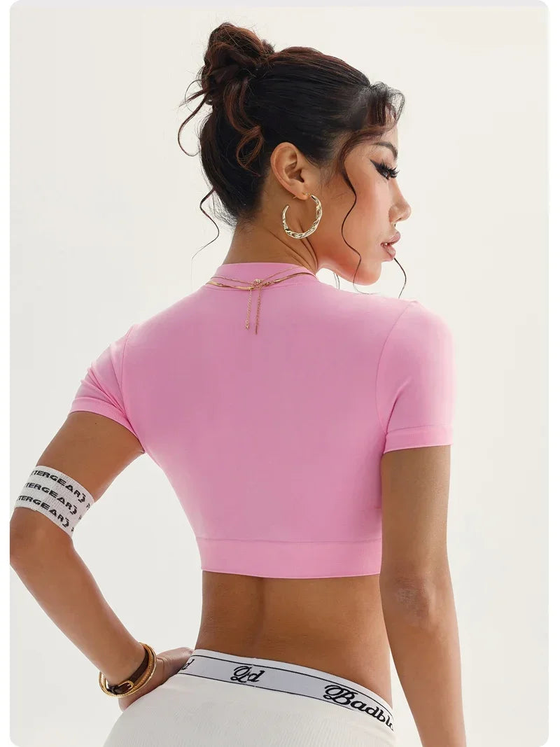 Áo Tập Nữ Zippy Seamless Crop - Thể Thao & Yoga - Daisan Mart