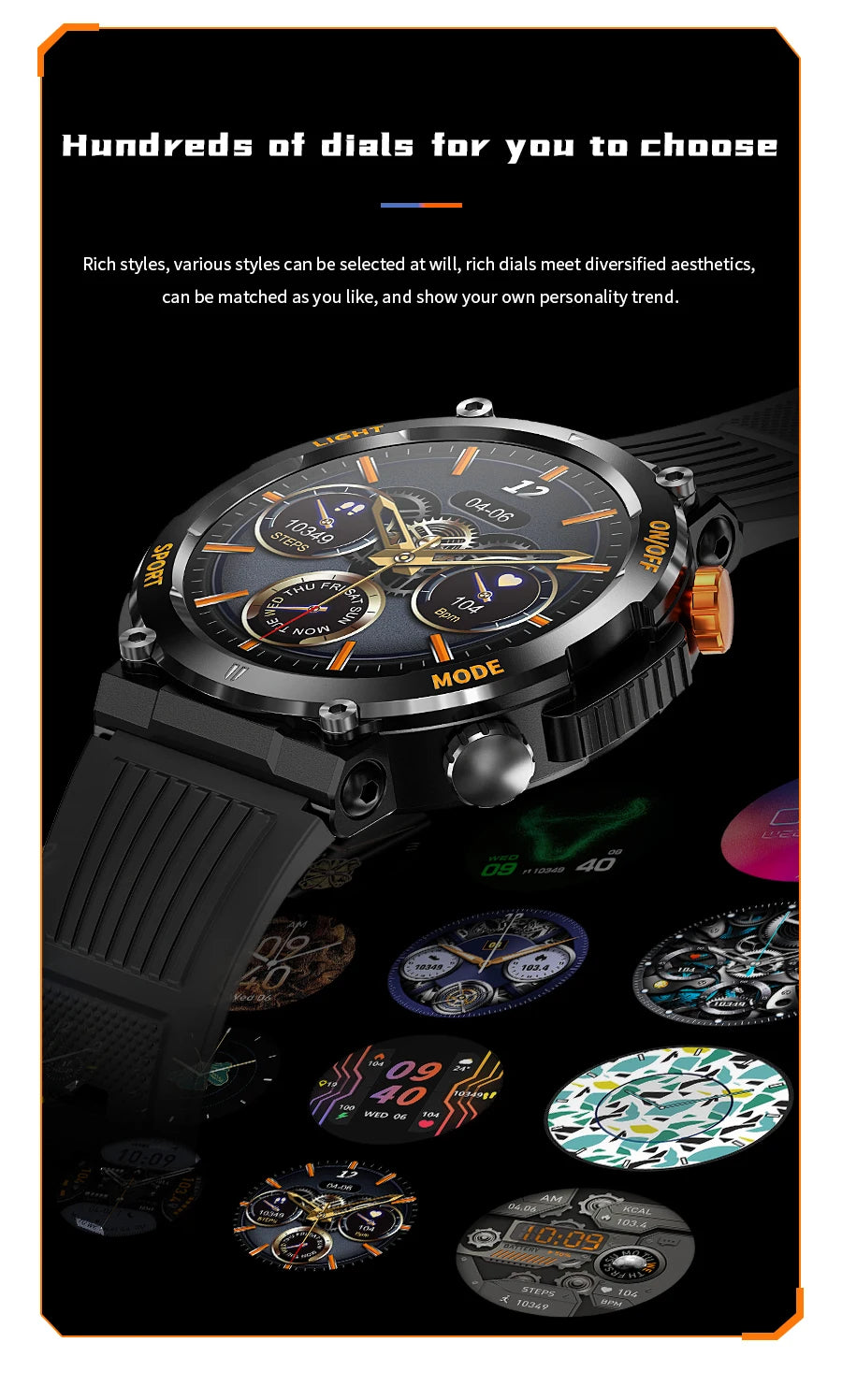 Đồng Hồ Thông Minh Nam 2023 Màn Hình HD Chống Nước