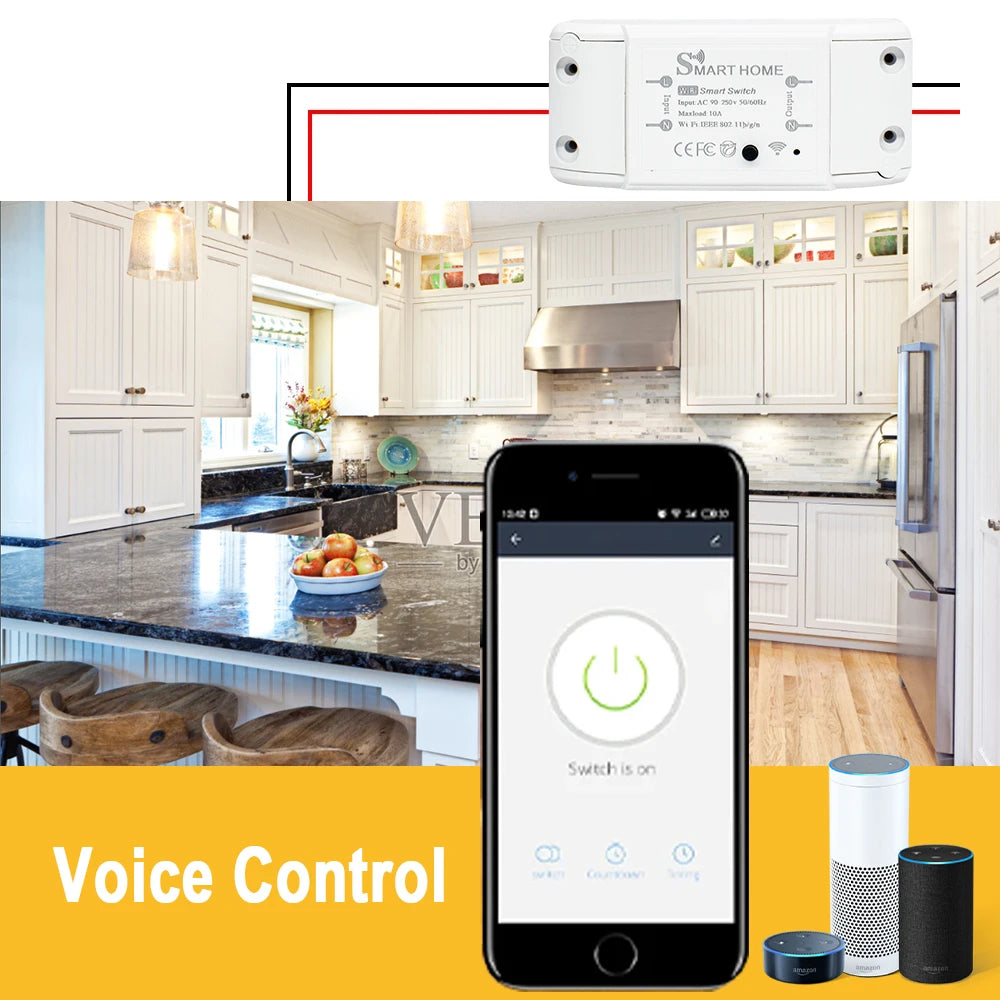 Tuya WiFi Smart Switch Remote Control 220V