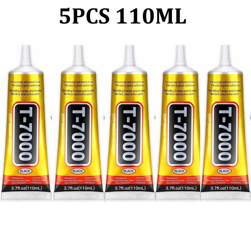 T7000 110/50/15ML Black Cellphone Tablet Repair Battery Cover Frame Adhesive Multi-purpose Electronic Components DIY Super Glue