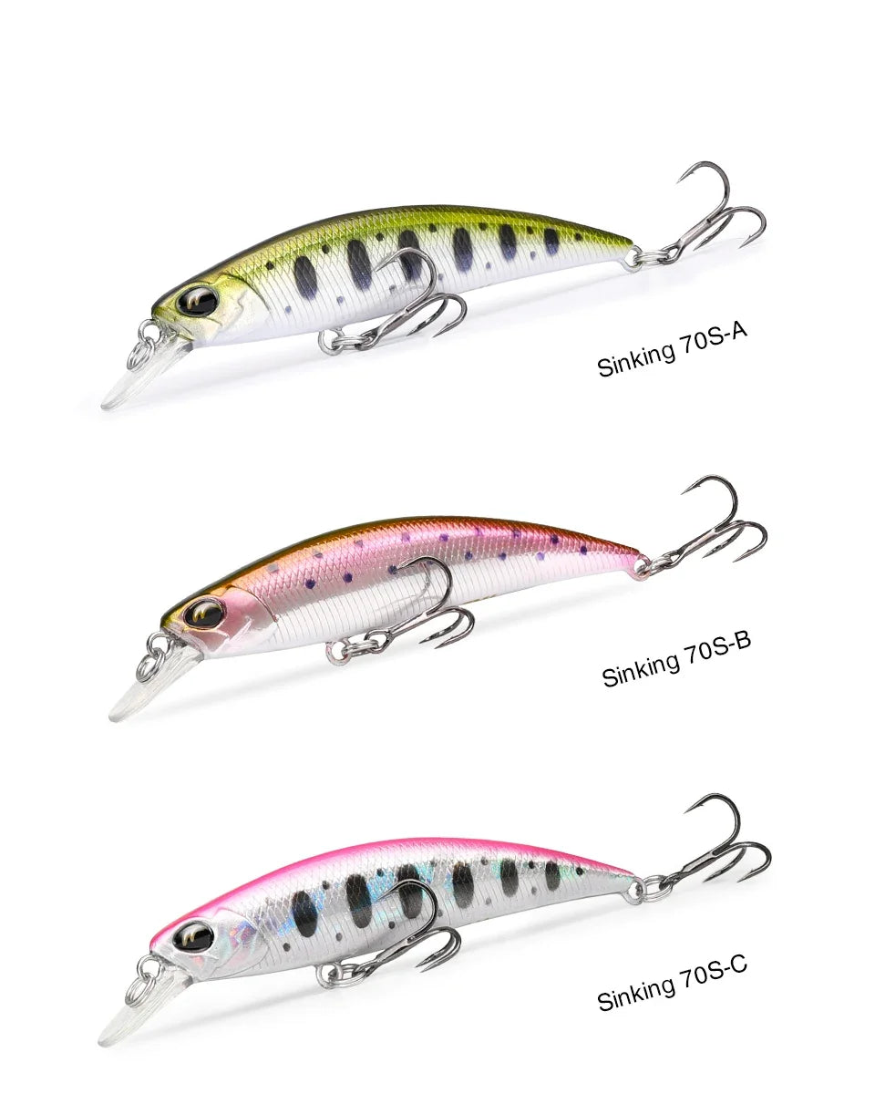 Mồi Câu TSURINOYA DW75 70mm 8.9g Cho Cá Chìm Nước Ngọt