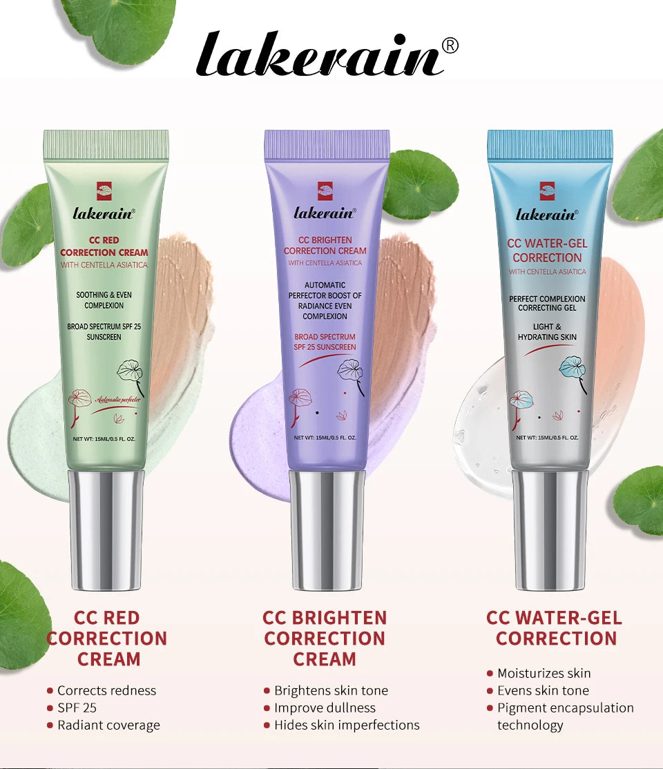 CC Cream Centella High Coverage Foundation Foundation Cream for Face Base Makeup Color Changing Liquid Foundation Korean Makeup