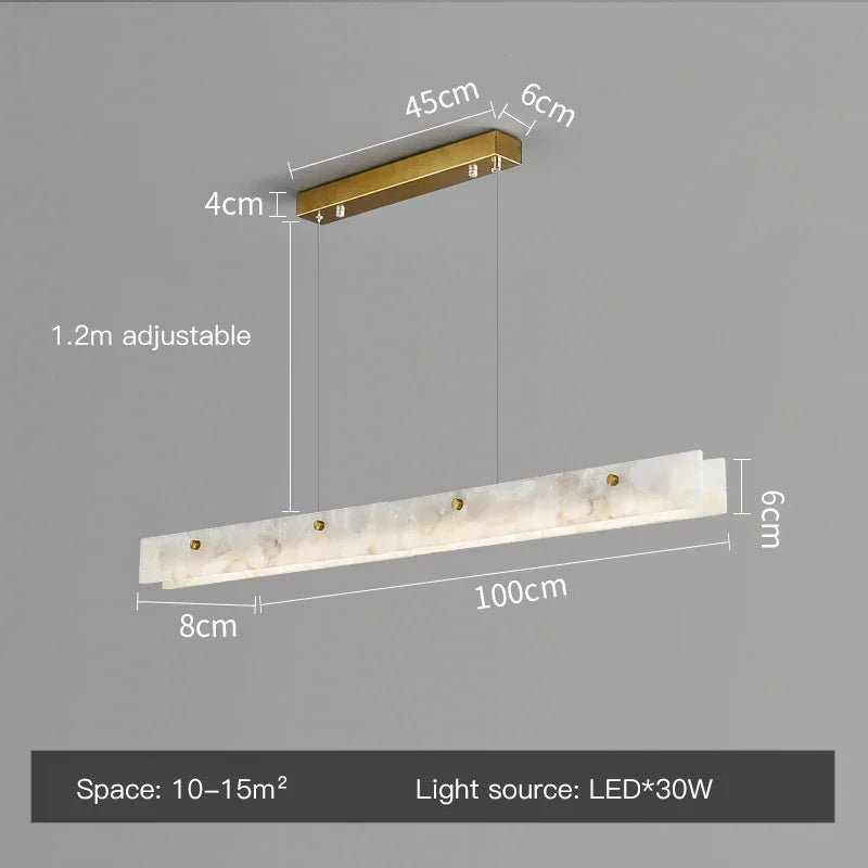 Modern Luxury LED Marble Ceiling Lamp