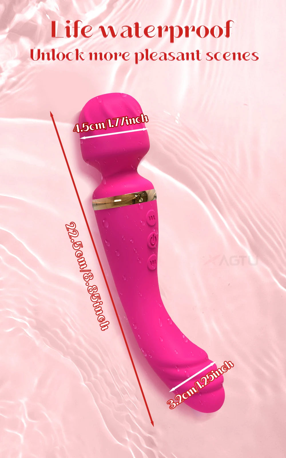 Multi-function G-Spot Stimulating Vibrating Magic Wand for Women