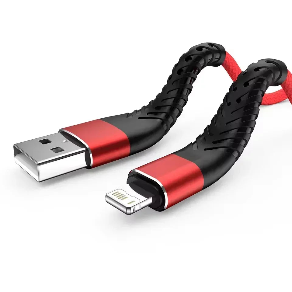 3A USB Fast Charging Cable For iPhone/iPad Multi-Length