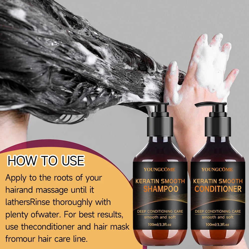Keratin Collagen Hair Treatment Set Anti-Dandruff Deep Restoration