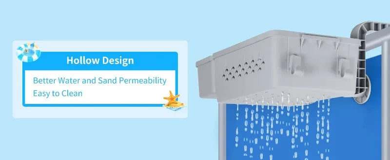 Giỏ Đựng Đồ Bên Hồ Bơi Kèm Khay Cốc Tiện Lợi