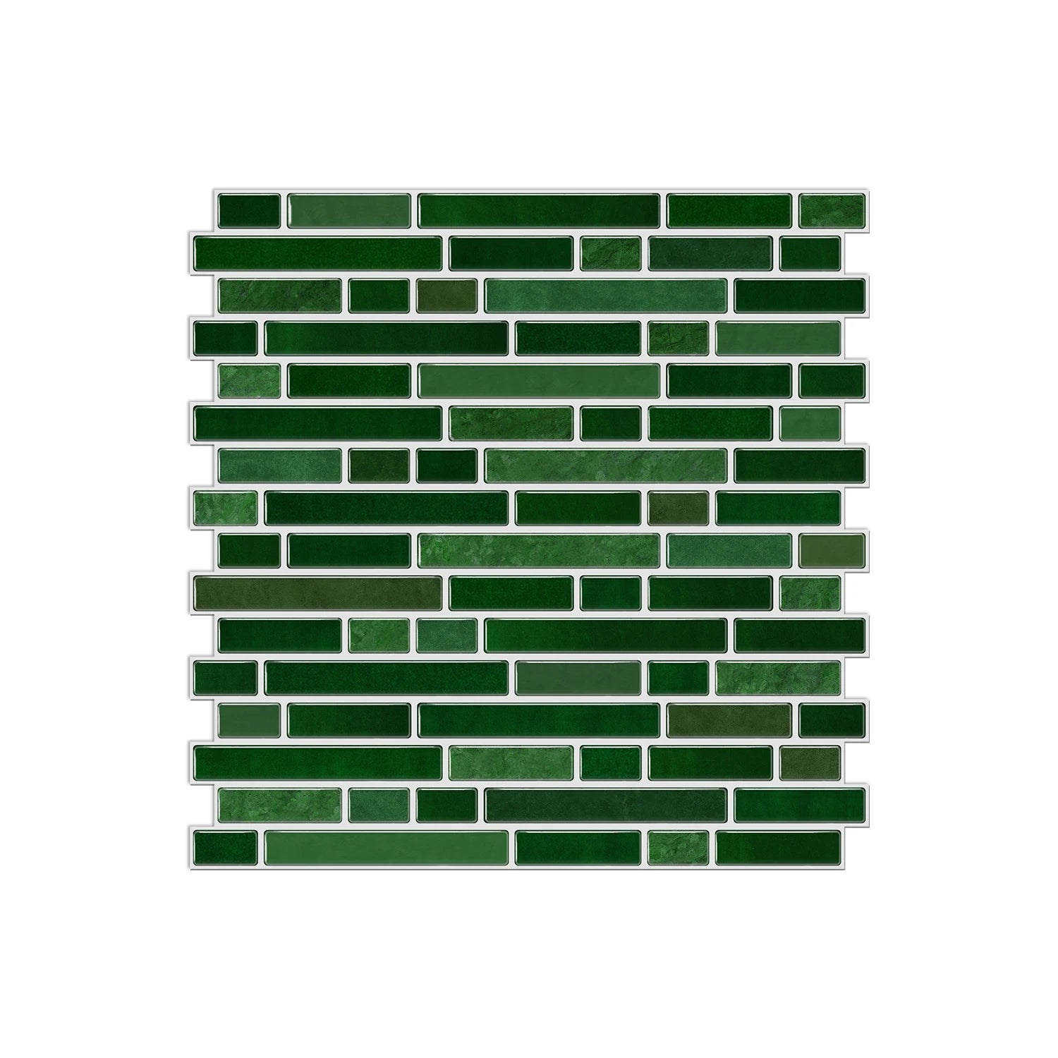 1/12PCS Classic Black and White Mosaic Splicing Wall Stickers Living Room Kitchen Waterproof Self Adhesive PVC Tile Stickers
