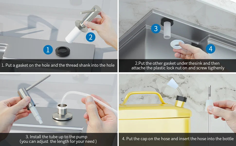 SAMODRA Brass Soap Dispenser Pump For Kitchen &amp; Bath