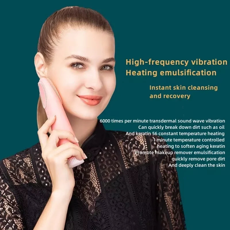 New Waterproof Silicone Facial Cleansing Brush - Soft &amp; Comfortable