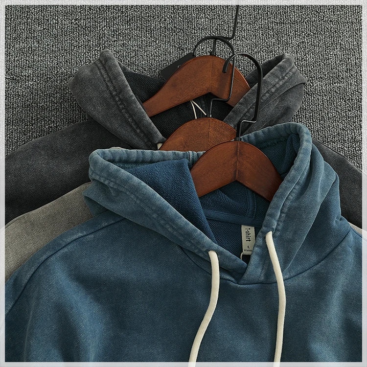New Warm Kangaroo Pocket Cotton Men's Hoodie