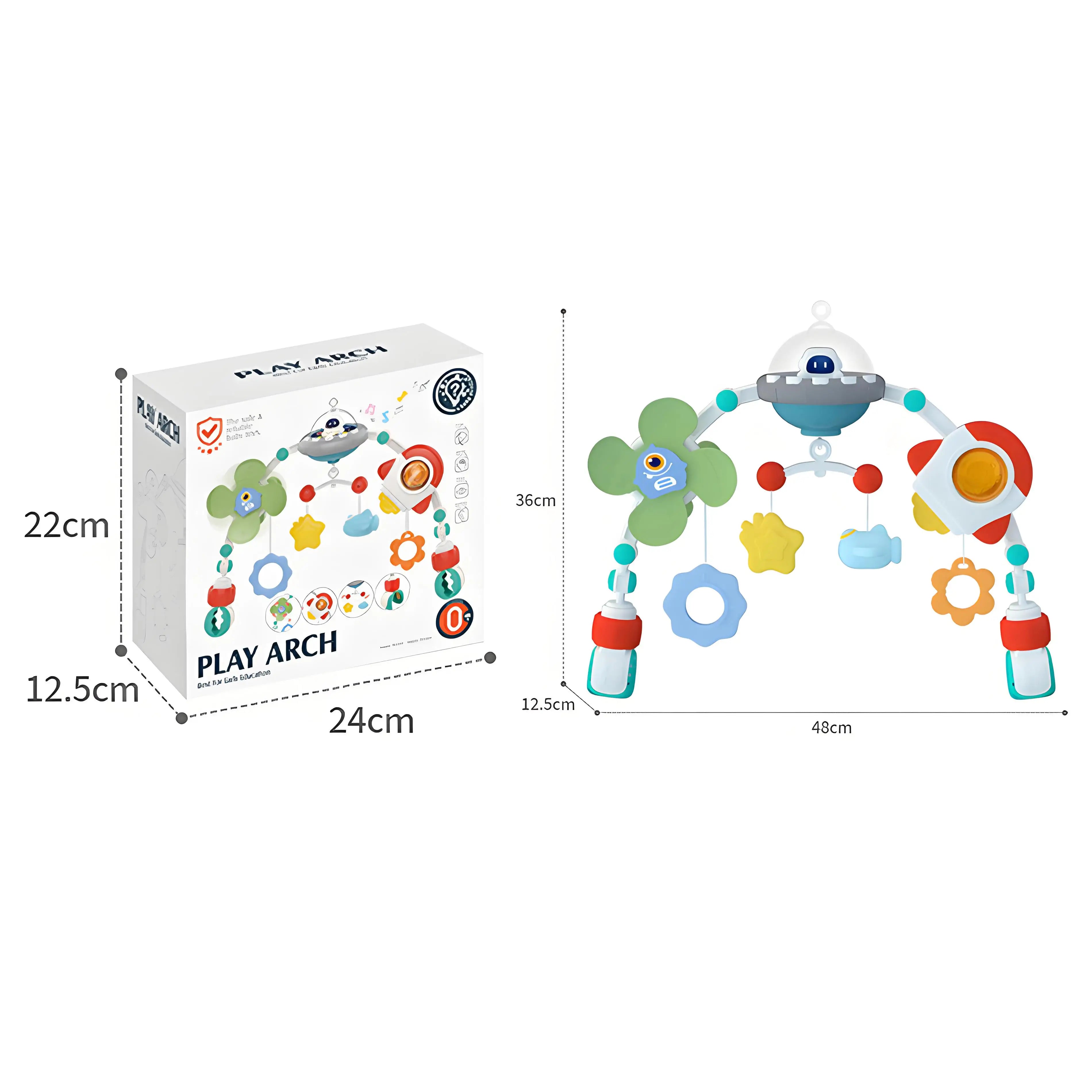 Đồ Chơi Vòm Xe Đẩy & Cũi Treo Nhạc Kích Thích Giác Quan