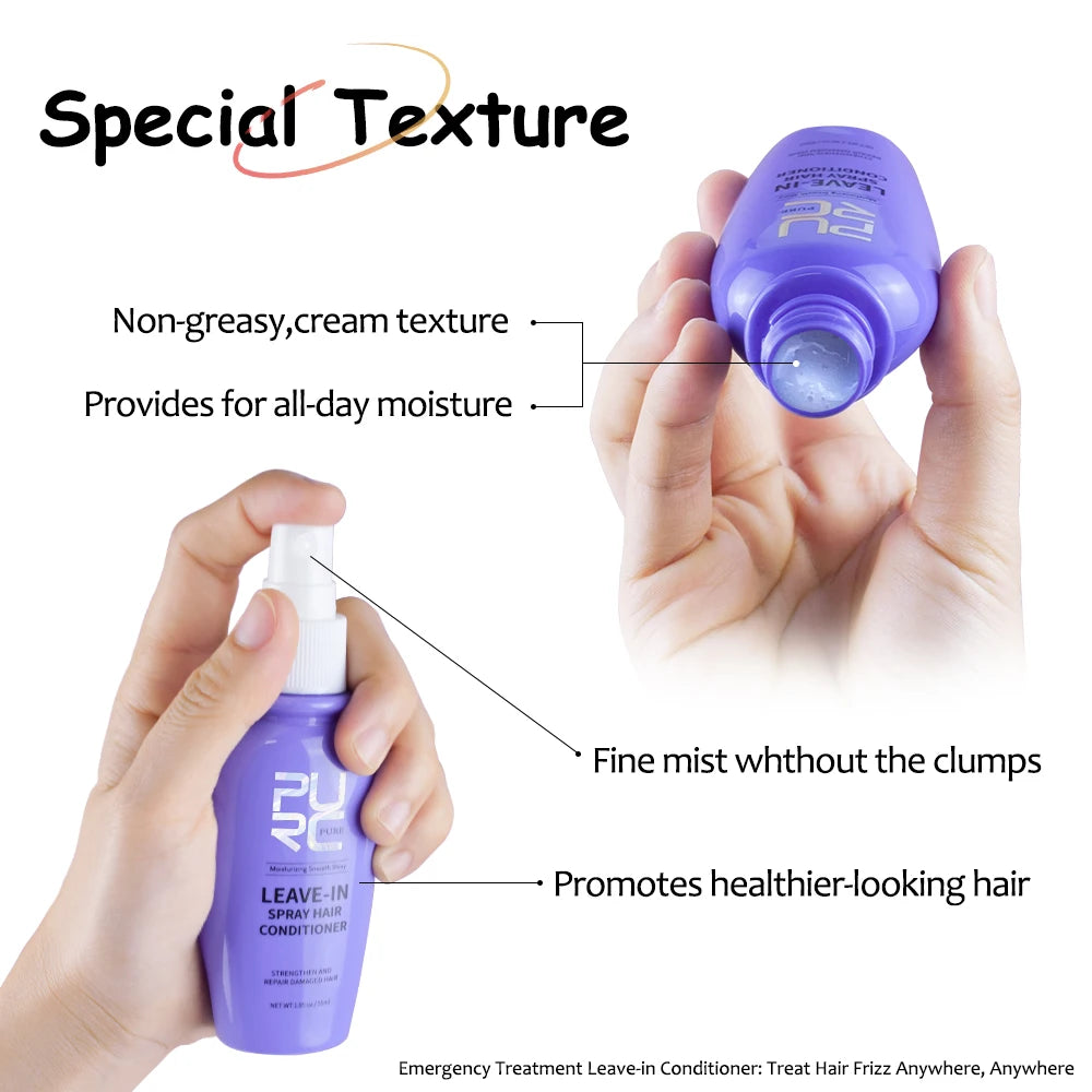 Xịt Dưỡng Tóc Dừa Mềm Mượt, Chống Xơ Rối PURC