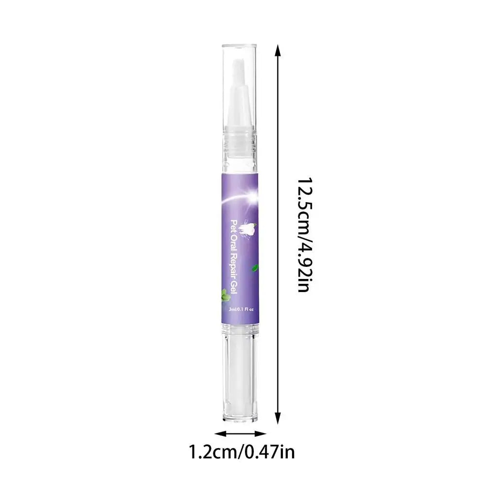 Pet Oral Repair Gel Dog Cat Teeth Cleaning Pen Natural Dog Toothpaste Gel Pet Breath Freshener Eliminate Bad Breath Oral Care - Daisan Mart