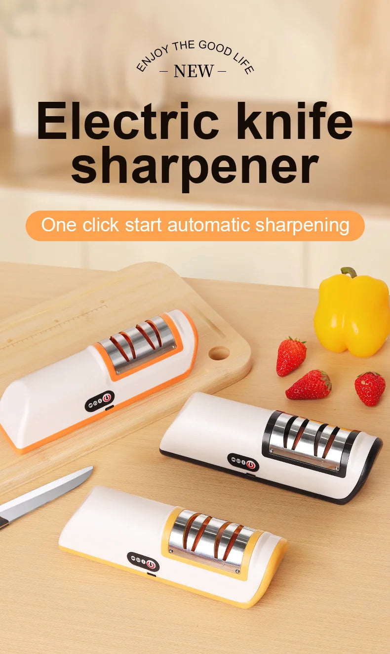 4 speed multi-function electric knife sharpener for kitchen.