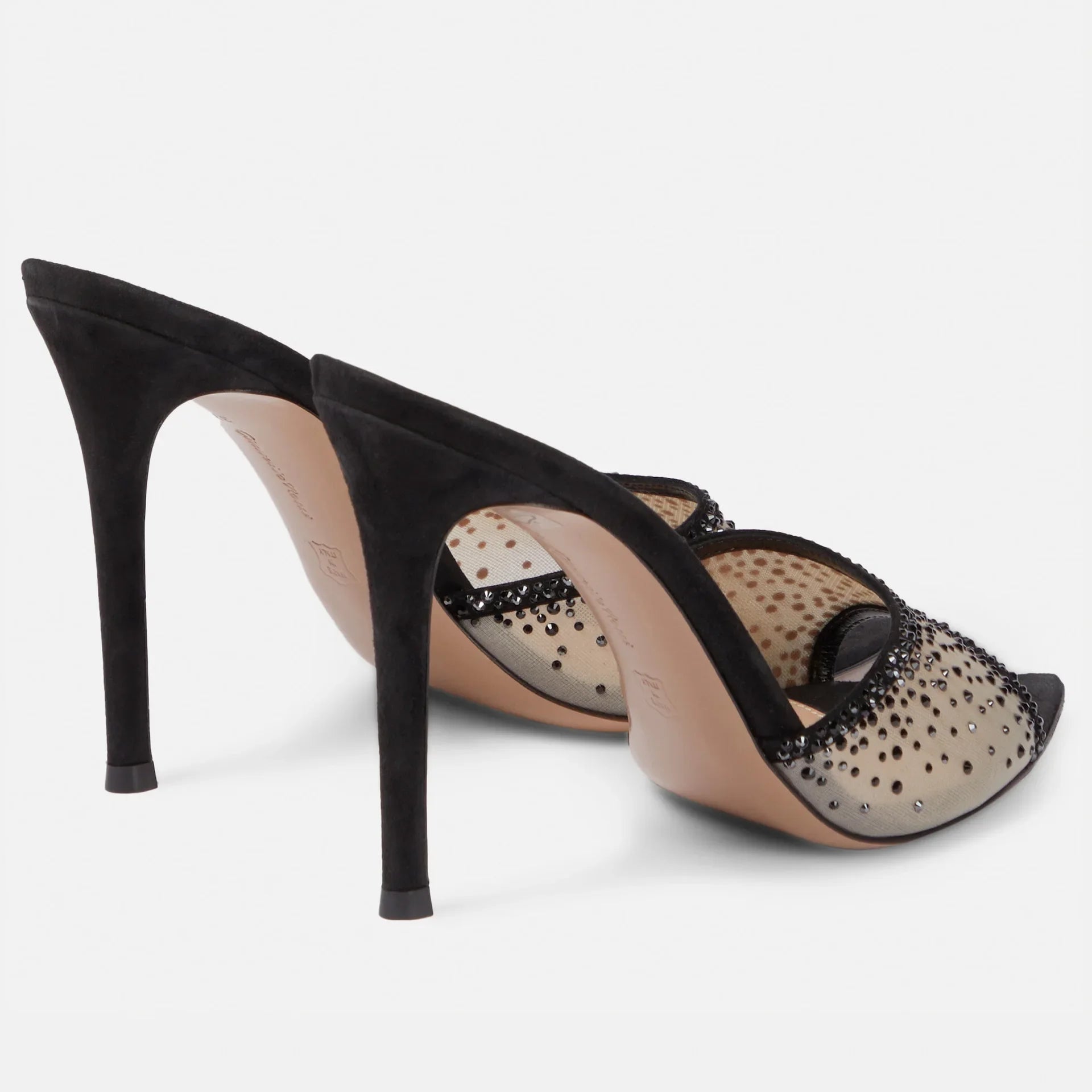 Women's Pointed Toe Rhinestone High Heel Sandals for Elegant Party